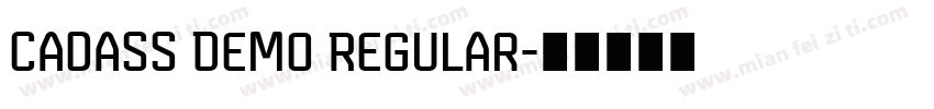 Cadass Demo Regular字体转换
